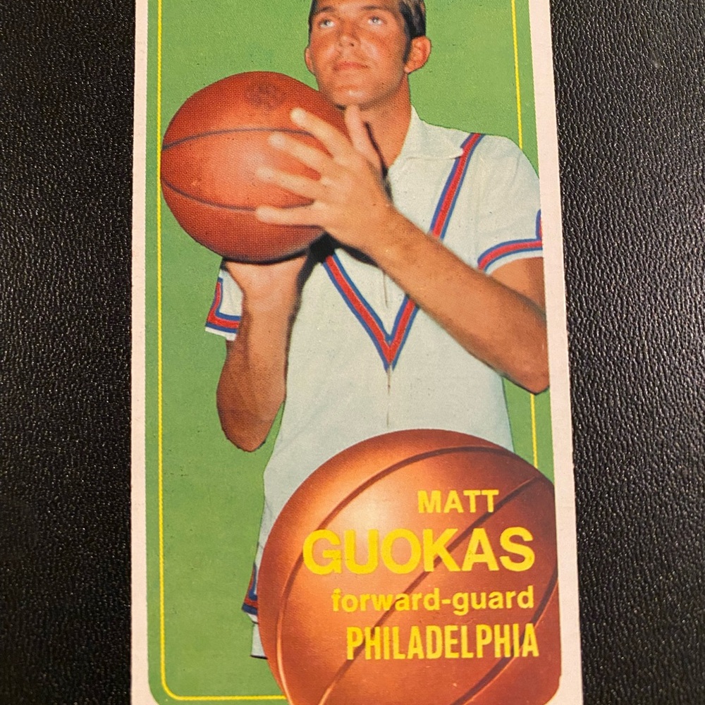 Topps Basketball Card with Green and Yellow Design